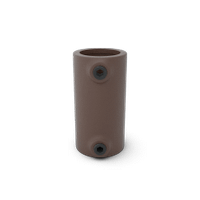 Buiskoppeling Koppelstuk - vintage bruin-B / 26,9 mm